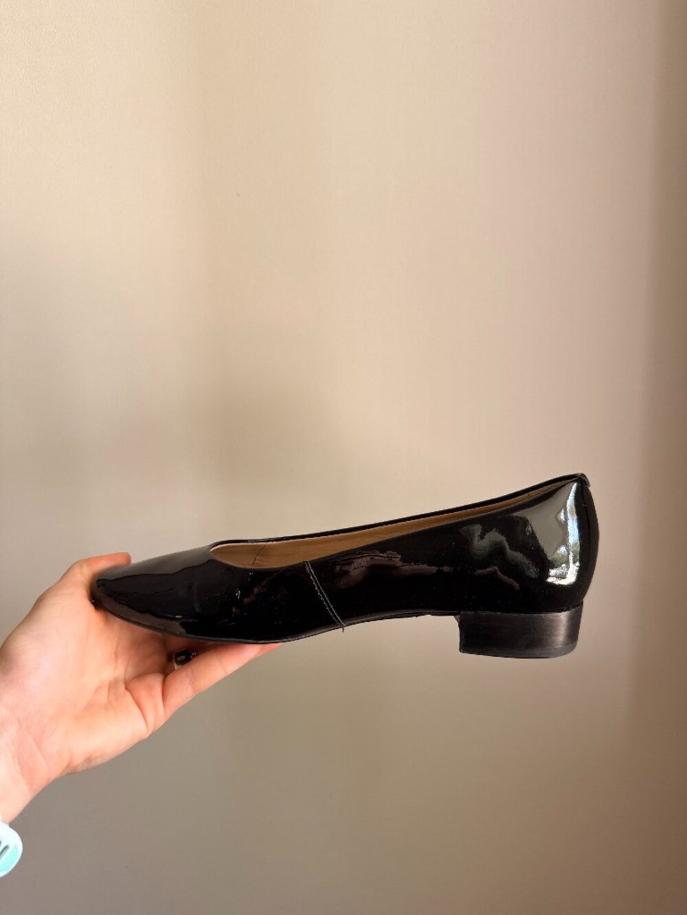 Marc Joseph New York Black Patent Leather Low Heel Pumps 6 1/2